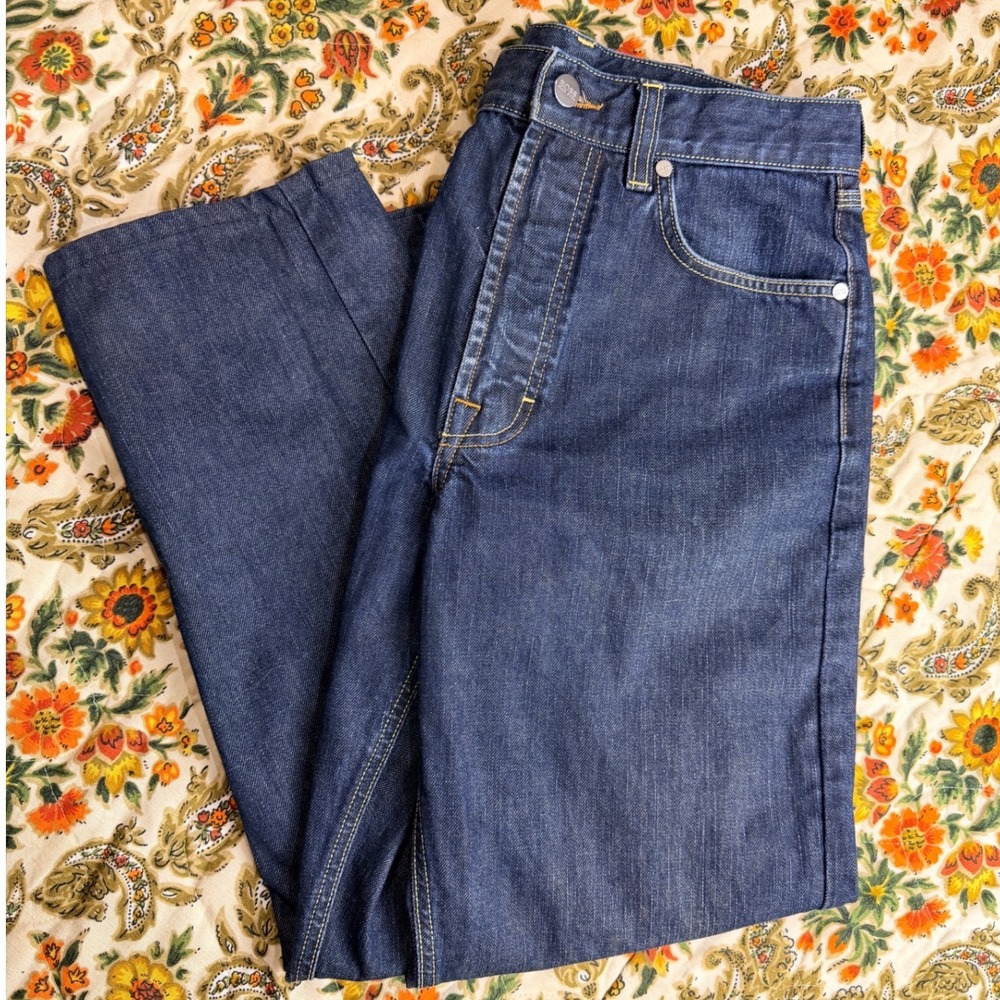 HUGO BOSS Men's Dark Wash Denim‎ Jeans Straight Leg Size 32 waist - *Hemmed